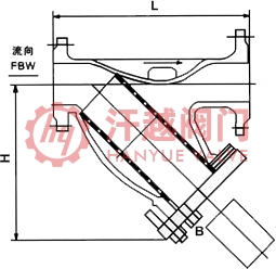 法蘭連接Y形過(guò)濾器